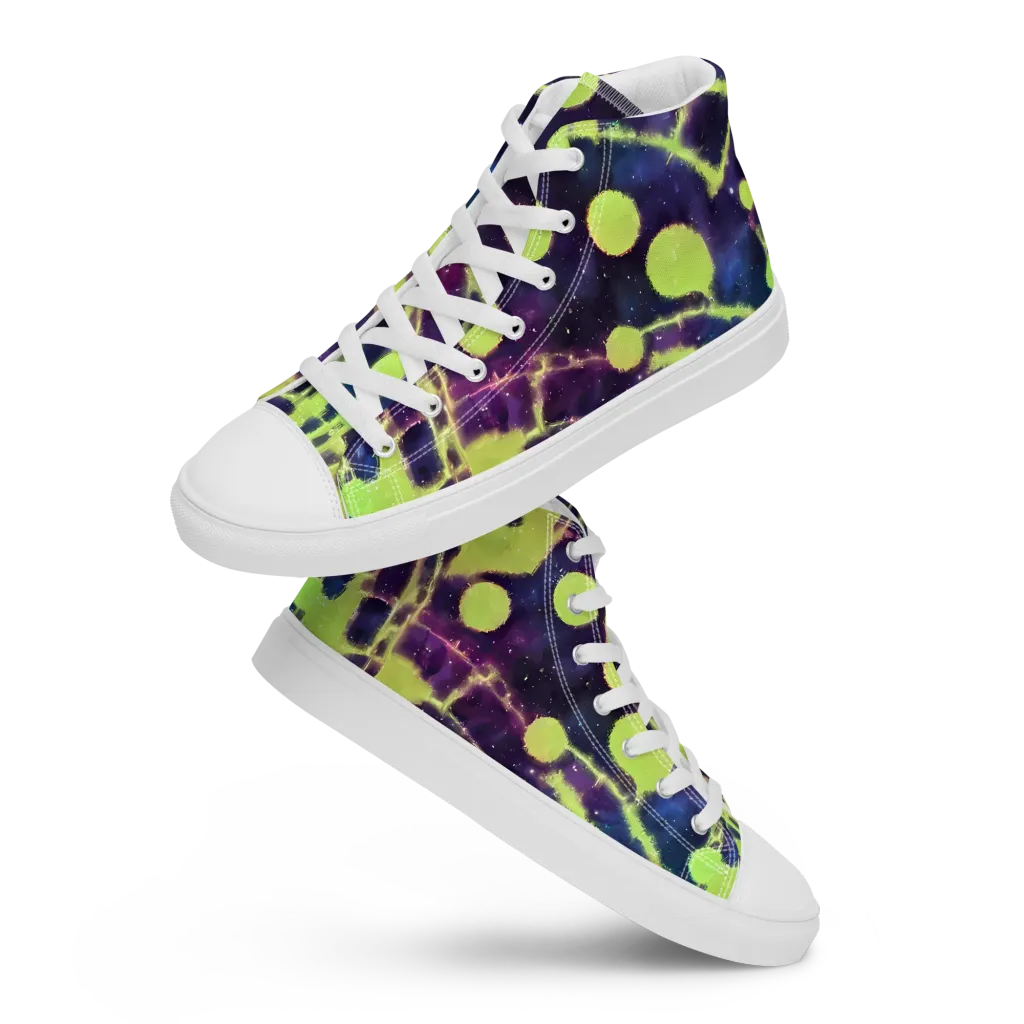 Douglas Dreams on Men's High Top Canvas Shoes — Front