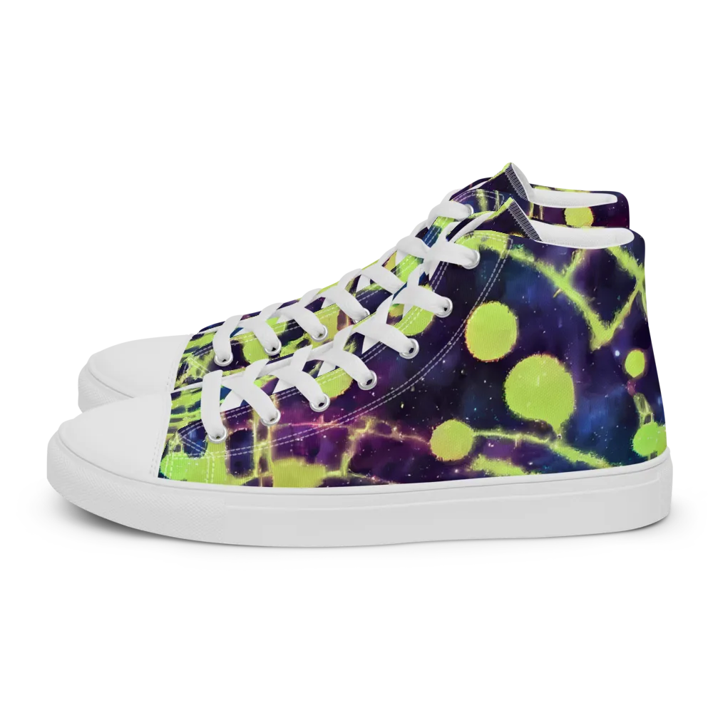 Douglas Dreams on Women's High Top Canvas Shoes — Left