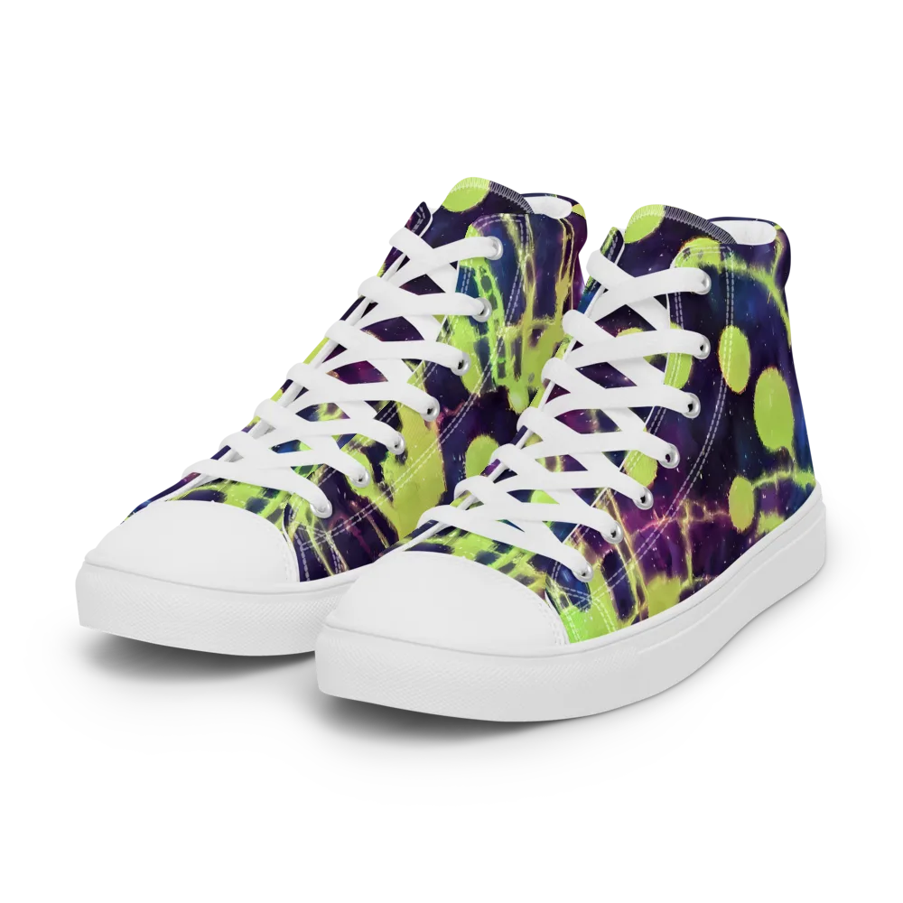 Douglas Dreams on Women's High Top Canvas Shoes — Left Front