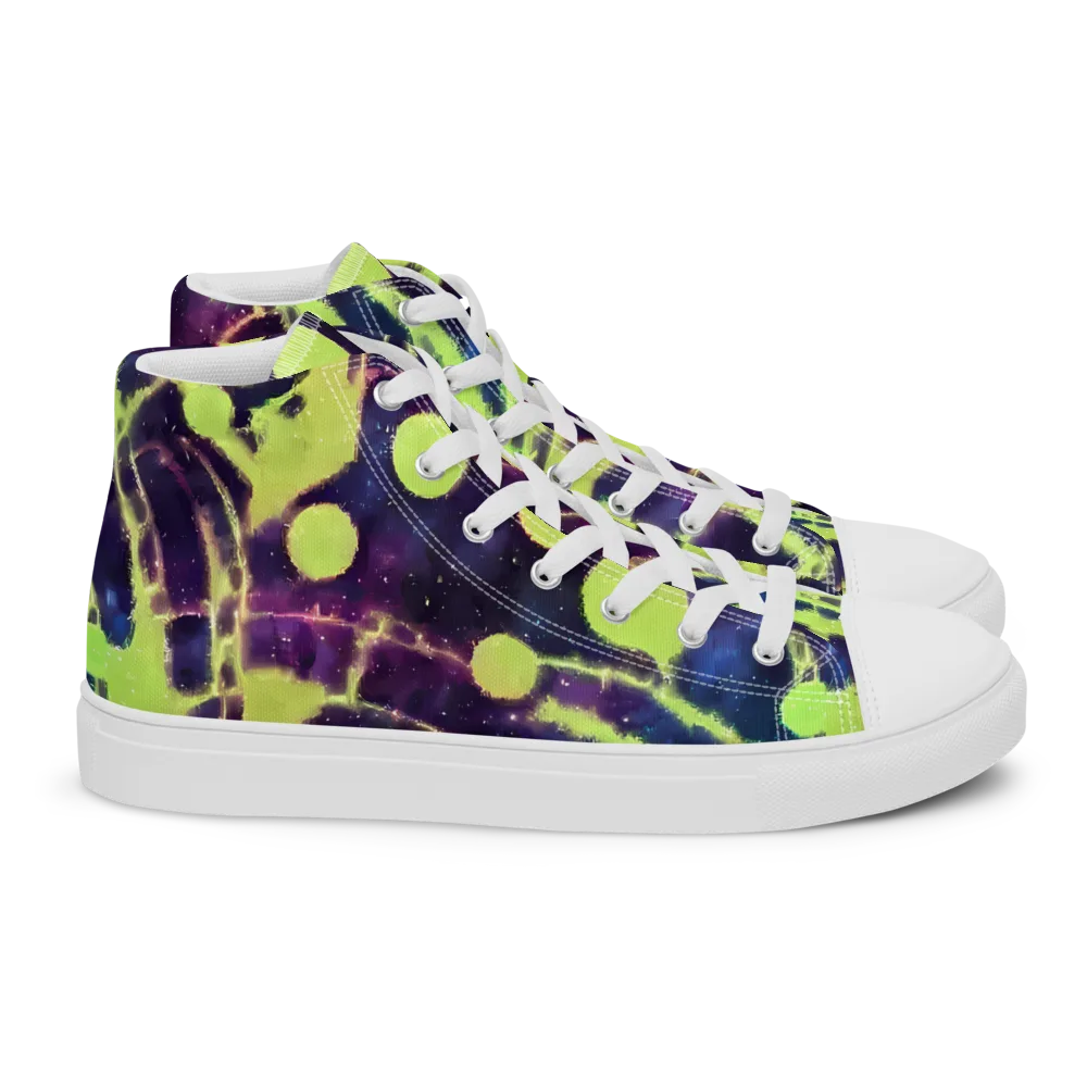 Douglas Dreams on Women's High Top Canvas Shoes — Right