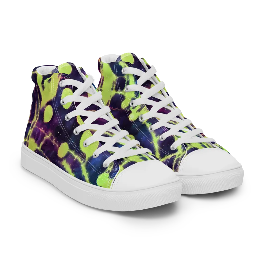 Douglas Dreams on Women's High Top Canvas Shoes — Right Front
