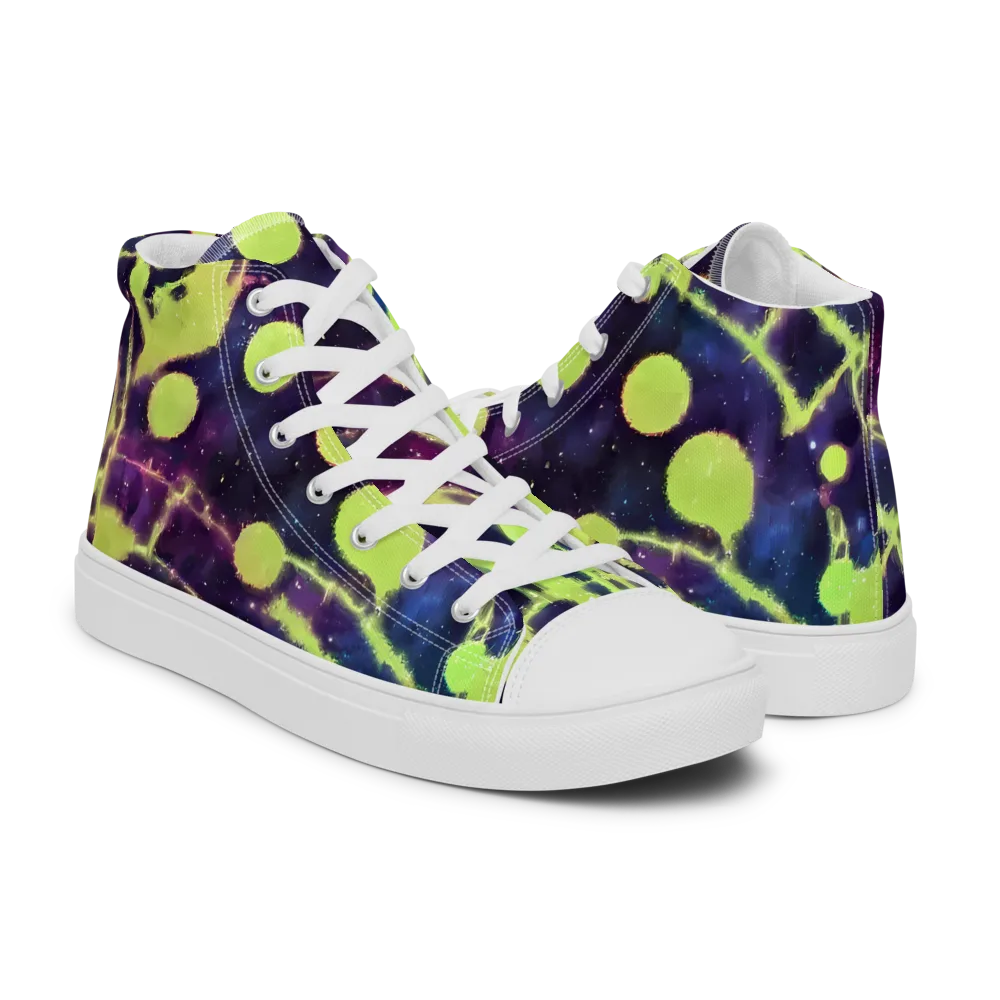 Douglas Dreams on Women's High Top Canvas Shoes — Right