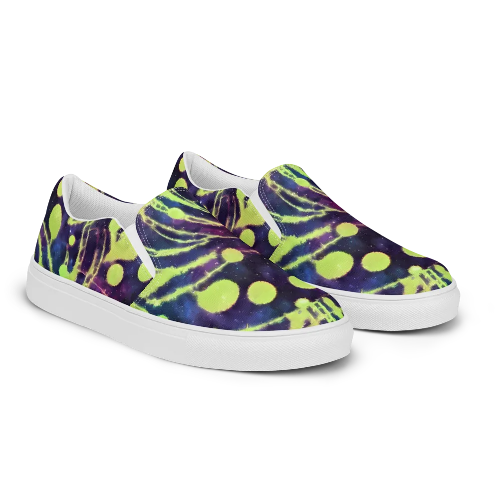 Douglas Dreams on Men's Slip-On Canvas Shoes — Right Front
