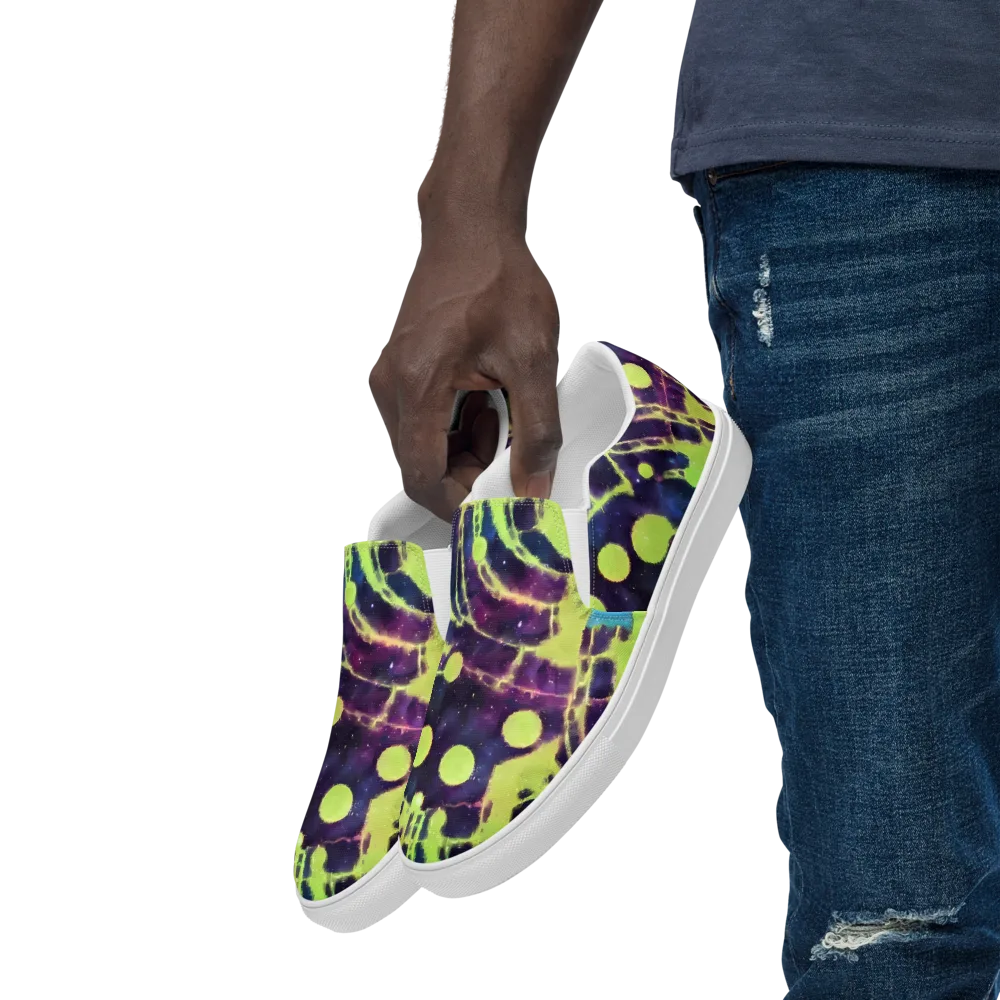 Douglas Dreams on Men's Slip-On Canvas Shoes — Left Front