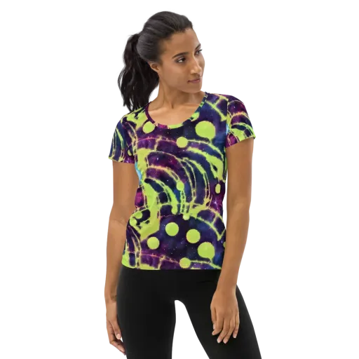 Douglas Dreams on a Women's Athletic T-Shirt