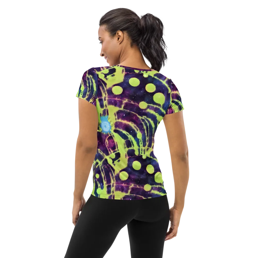 Douglas Dreams on Women's Athletic T-Shirt — Back