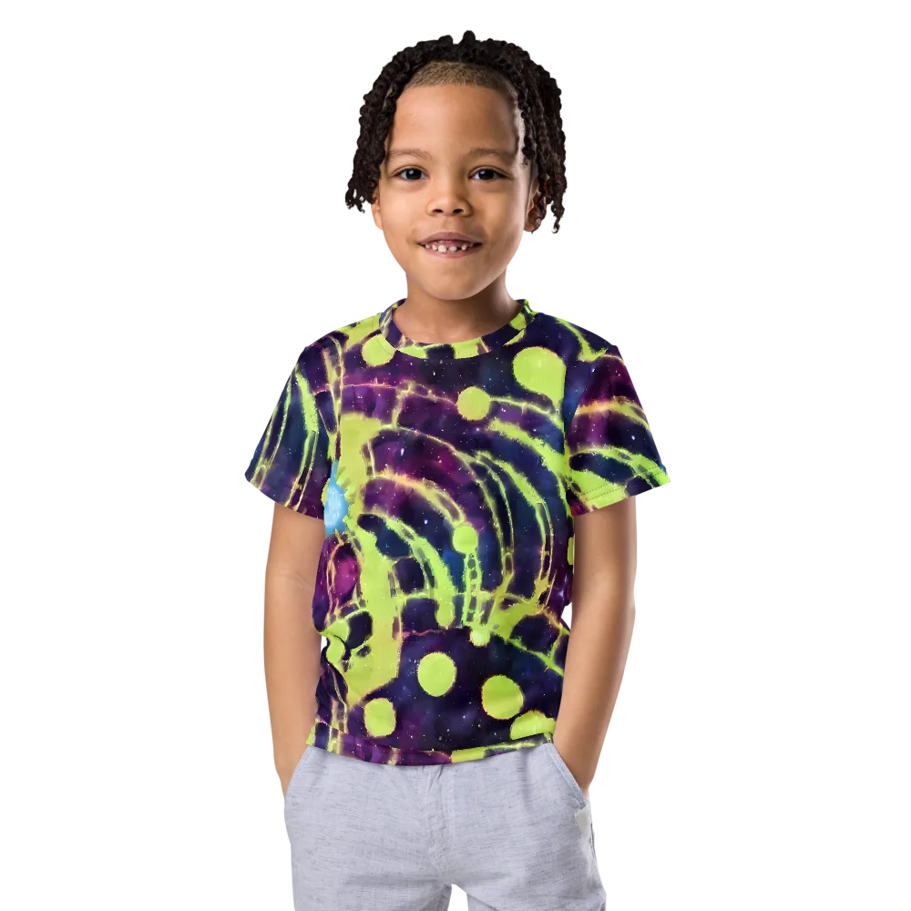 Douglas Dreams on Kids Crew Neck T-Shirt — Front
