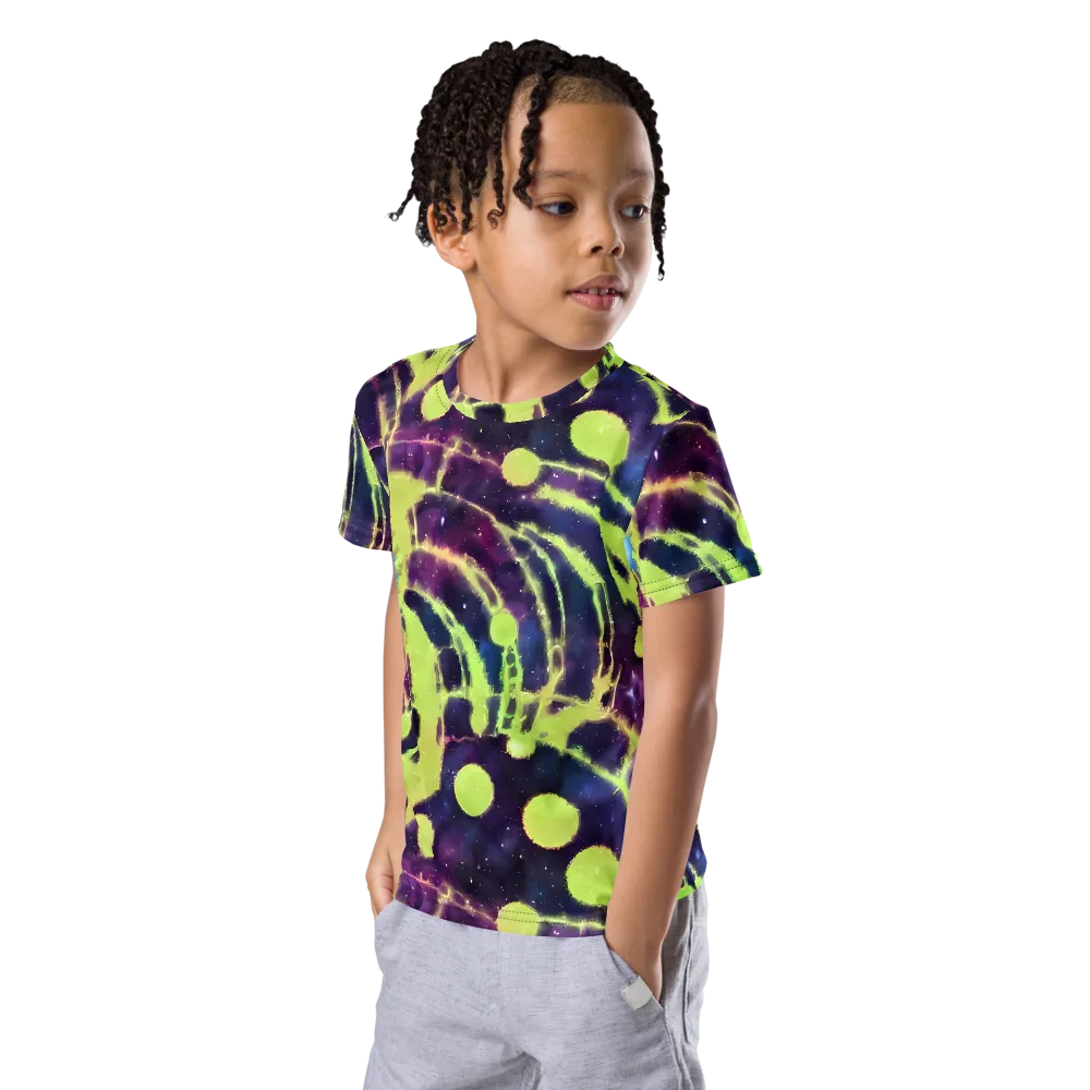 Douglas Dreams on Kids Crew Neck T-Shirt — Left Front