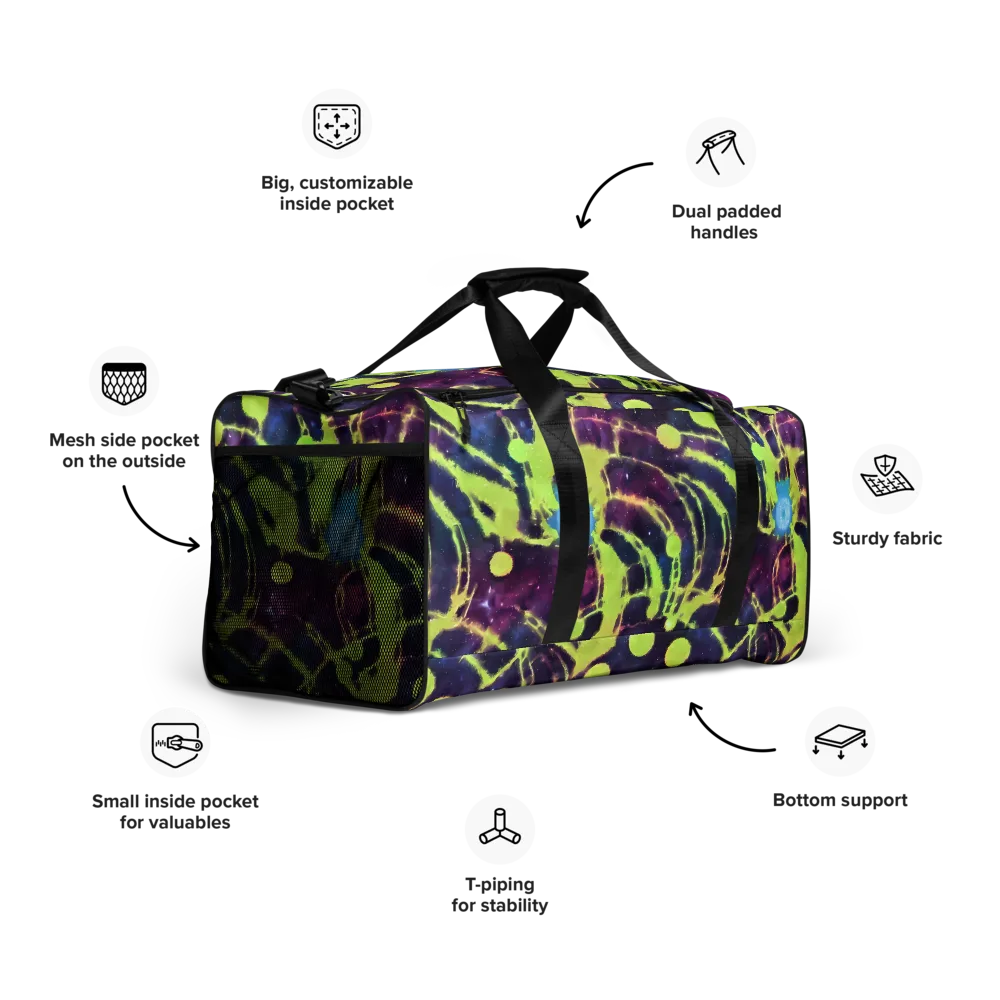 Douglas Dreams on Duffle Bag — Right Front