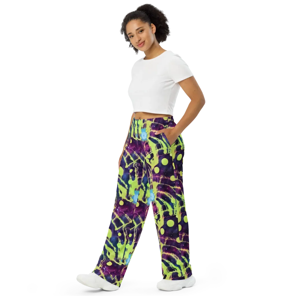 Douglas Dreams on Wide-Leg Pants — Left Front