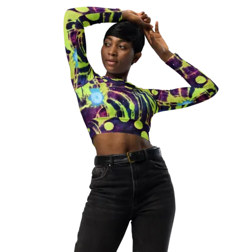Douglas Dreams on a Long Sleeve Crop Top