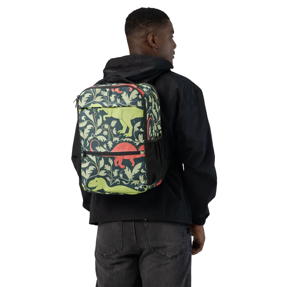 Jurassic Vine on Utility Backpack — Back