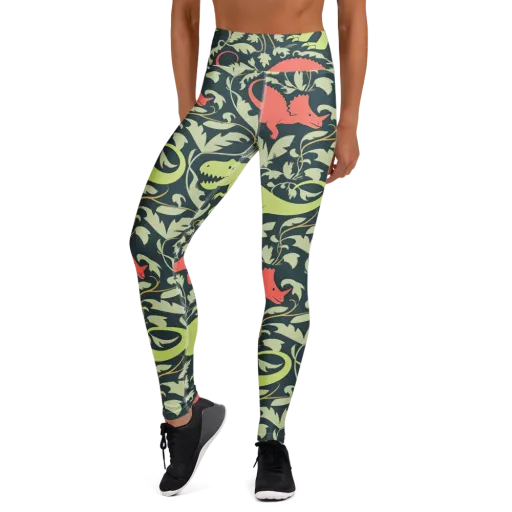 Jurassic Vine on a Yoga Leggings