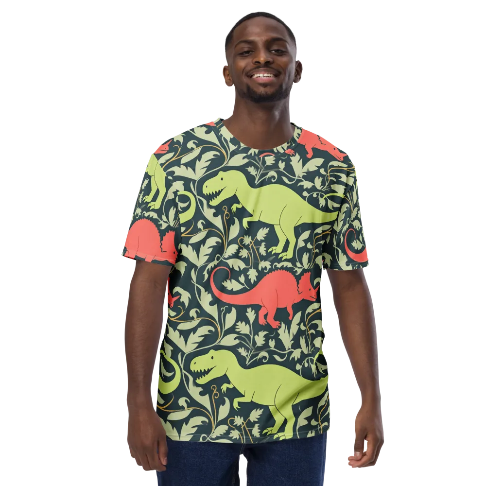 Jurassic Vine on Men's Crew Neck T-Shirt — Front