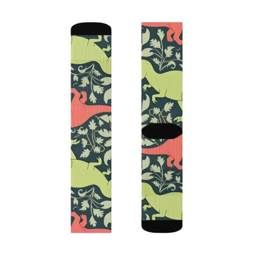 Jurassic Vine on a Socks