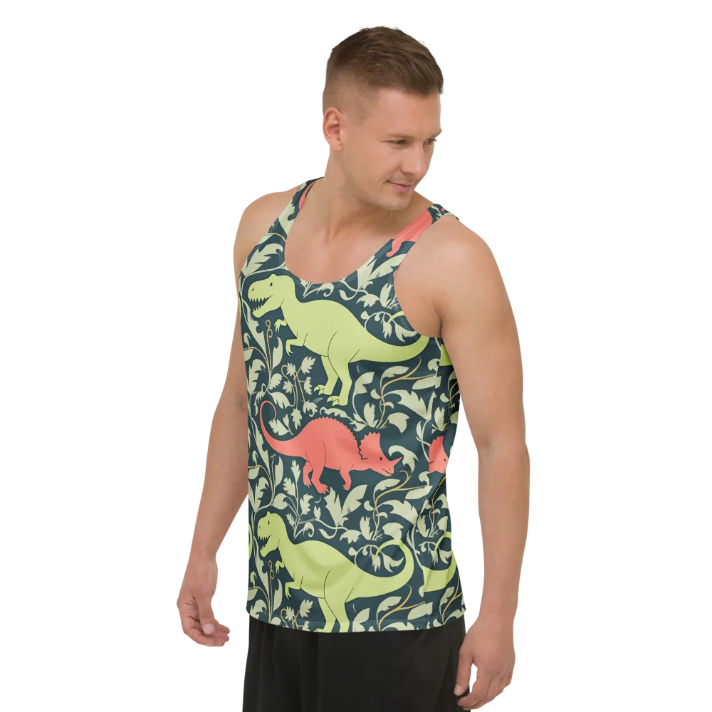 Jurassic Vine on Men's Tank Top — Left Front