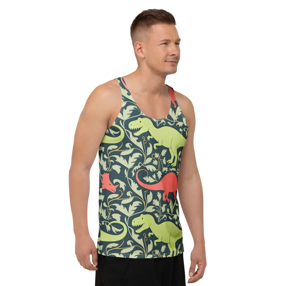 Jurassic Vine on Men's Tank Top — Right Front