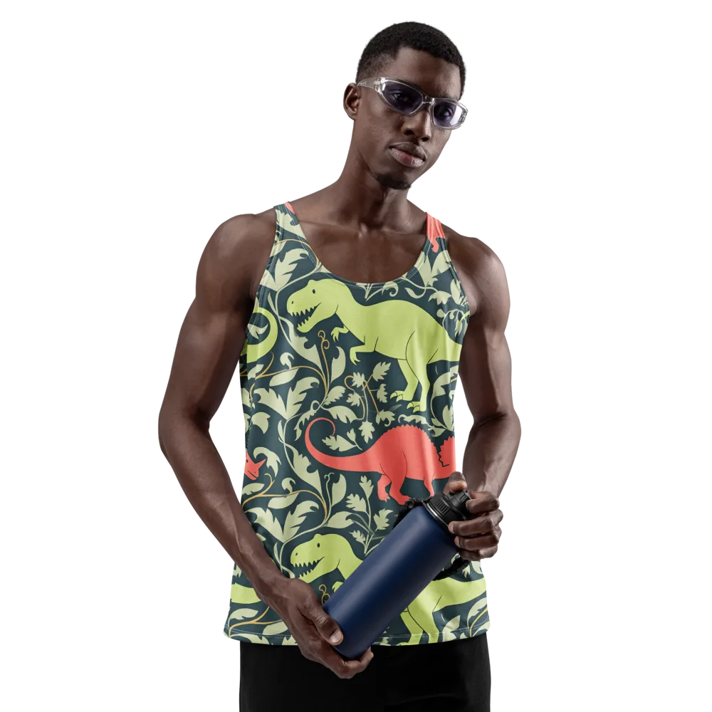 Jurassic Vine on Men's Tank Top — Front