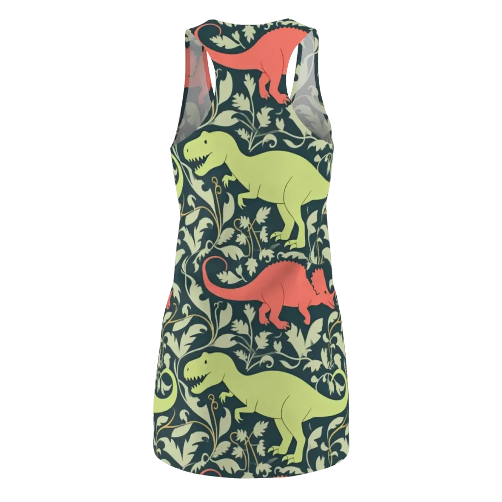 Jurassic Vine on Racerback Dress — Back