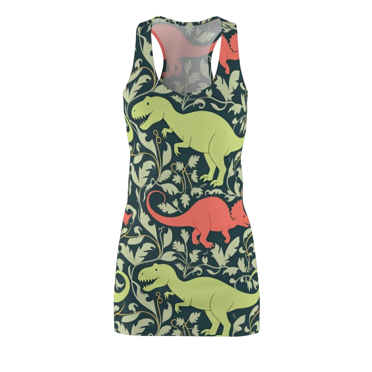 Jurassic Vine on Racerback Dress — Front