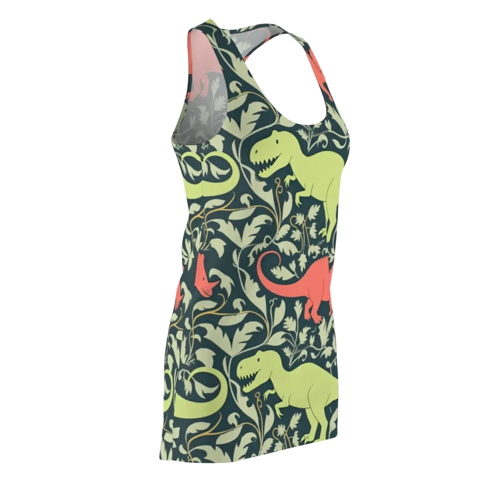 Jurassic Vine on Racerback Dress — Front Side