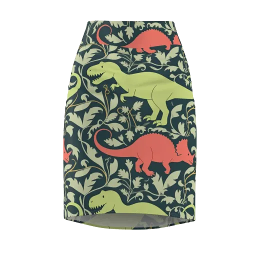 Jurassic Vine on a Pencil Skirt