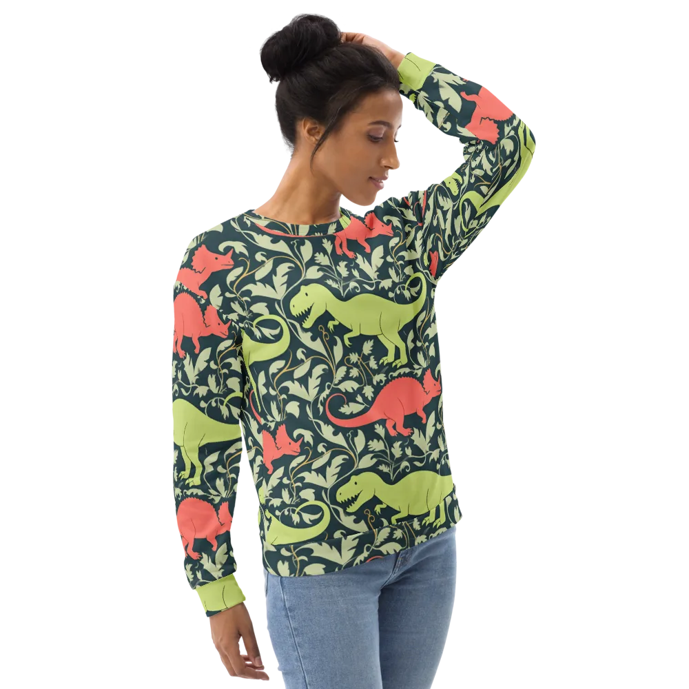 Jurassic Vine on Sweatshirt — Right Front