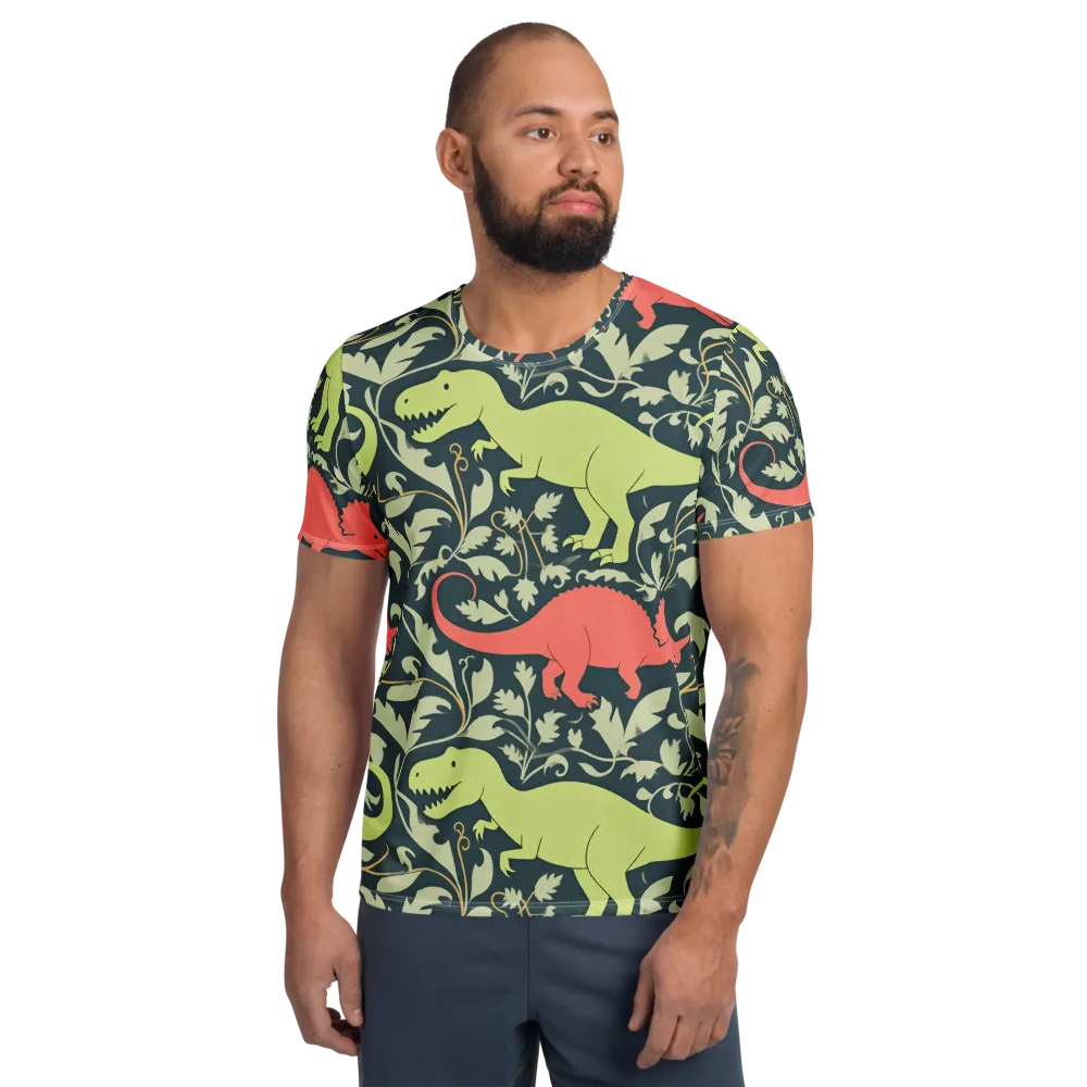 Jurassic Vine on Men's Athletic T-Shirt — Front