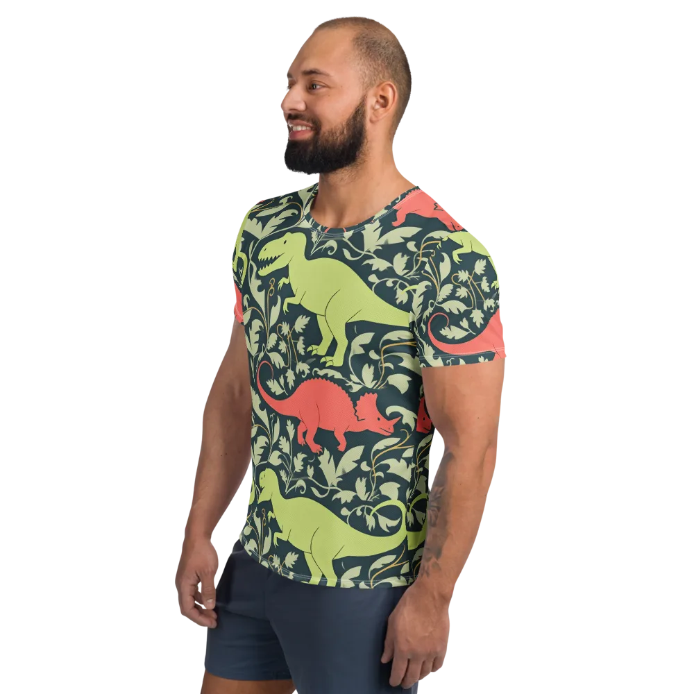 Jurassic Vine on Men's Athletic T-Shirt — Left