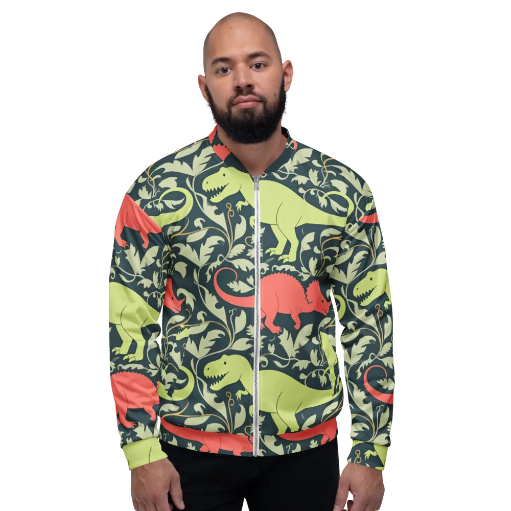 Jurassic Vine on Bomber Jacket — Front