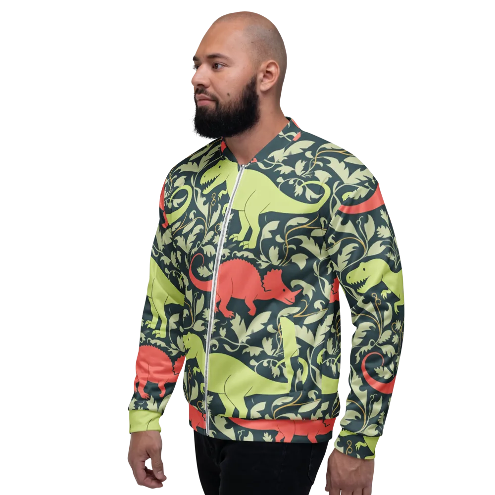 Jurassic Vine on Bomber Jacket — Left