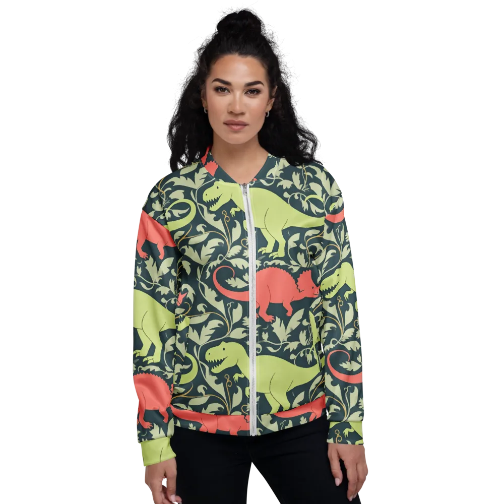 Jurassic Vine on Bomber Jacket — Front