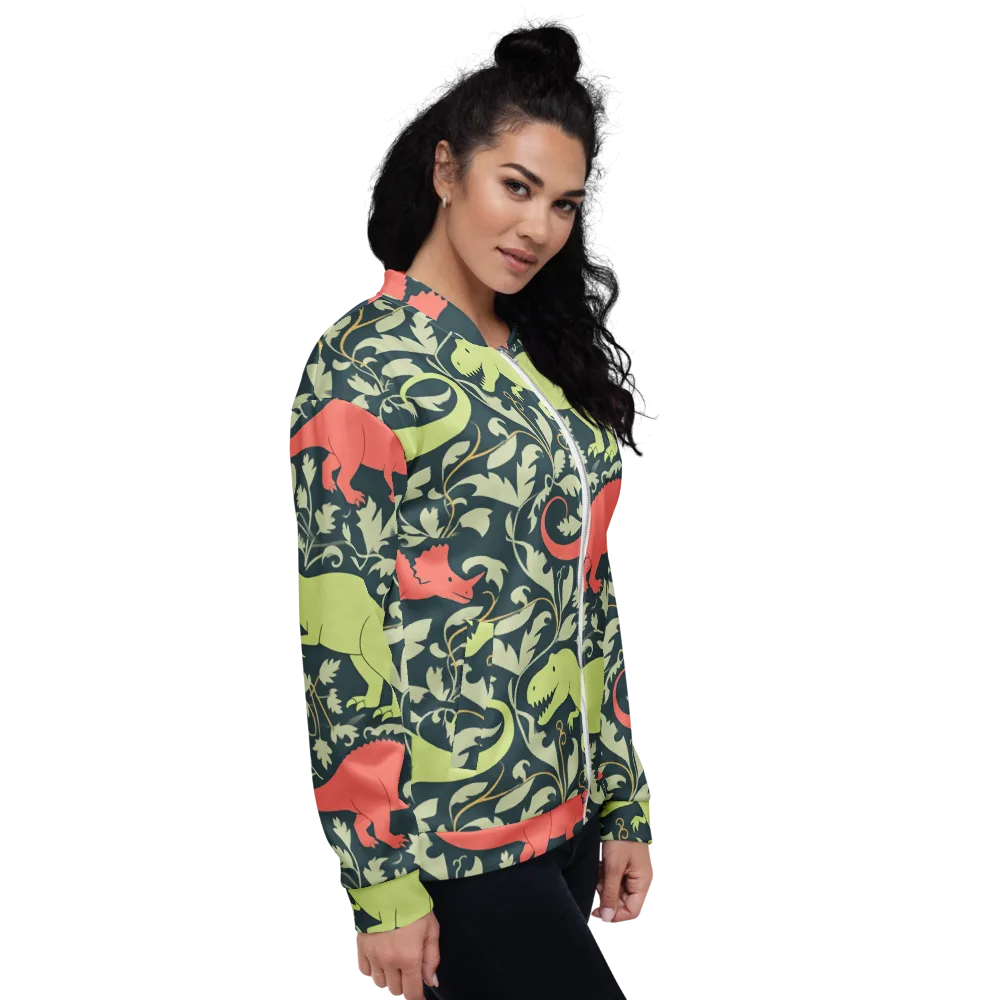 Jurassic Vine on Bomber Jacket — Right