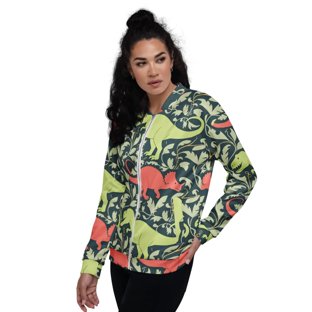 Jurassic Vine on Bomber Jacket — Left