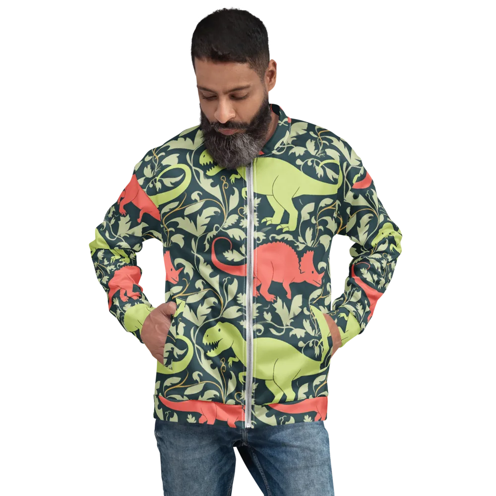 Jurassic Vine on Bomber Jacket — Front