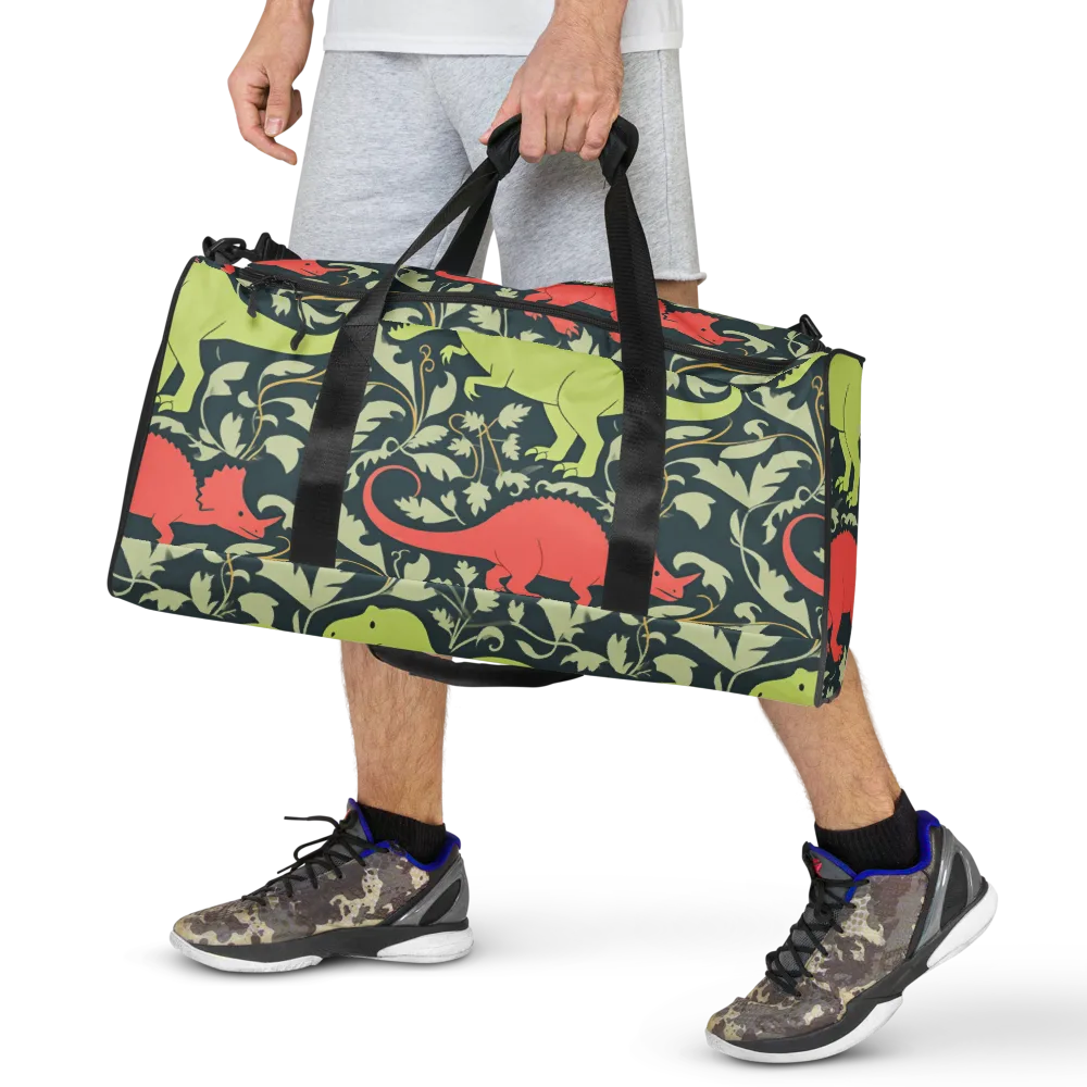 Jurassic Vine on Duffle Bag — Front