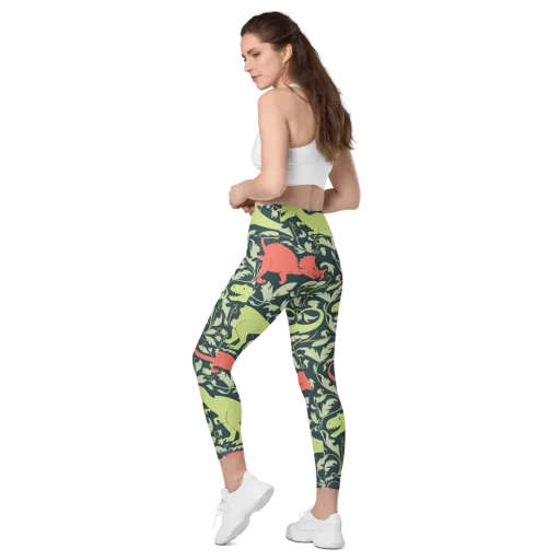 Jurassic Vine on a Leggings with Pockets