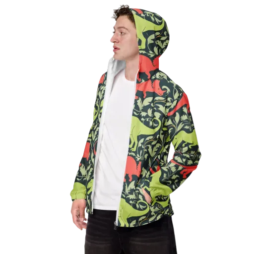 Jurassic Vine on a Men's Windbreaker