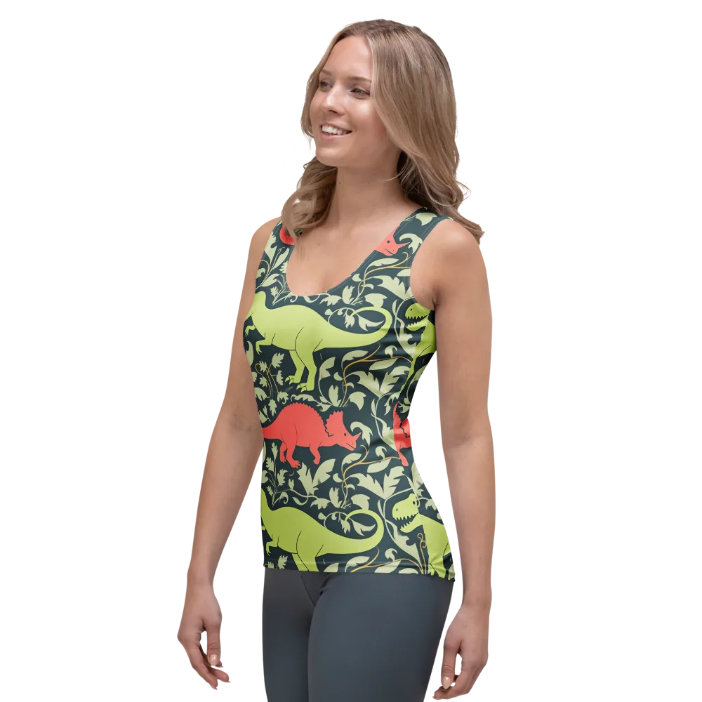 Jurassic Vine on Women's Tank Top — Left Front