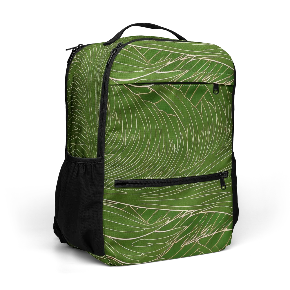 Jade Featherflow on Utility Backpack — Right Front