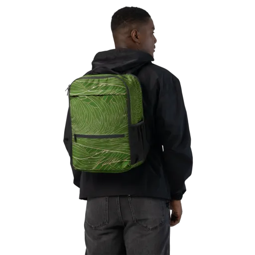 Jade Featherflow on a Utility Backpack