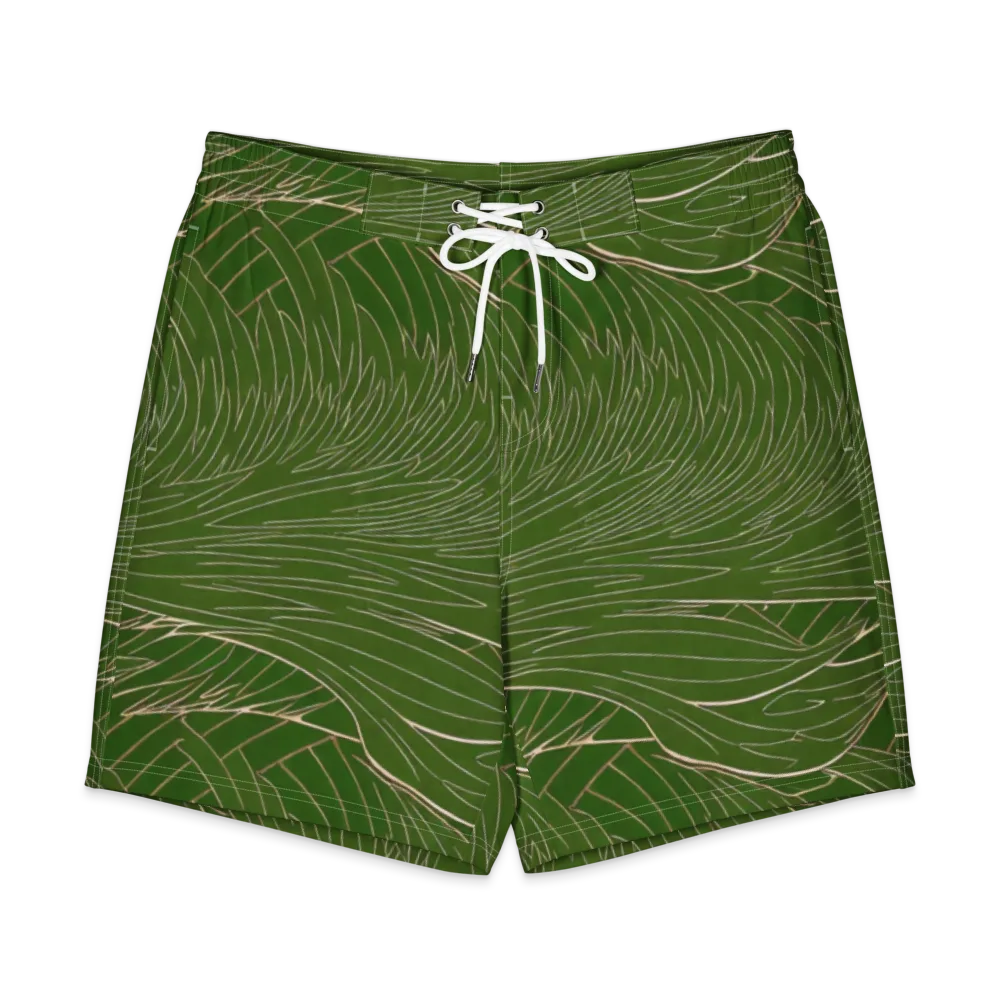Jade Featherflow on Men's Board Shorts — Front