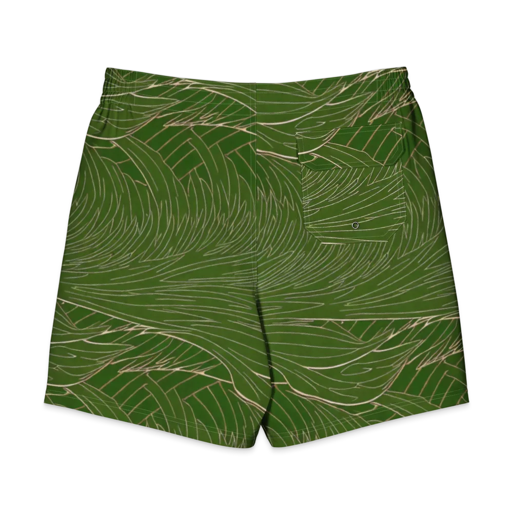 Jade Featherflow on Men's Board Shorts — Back
