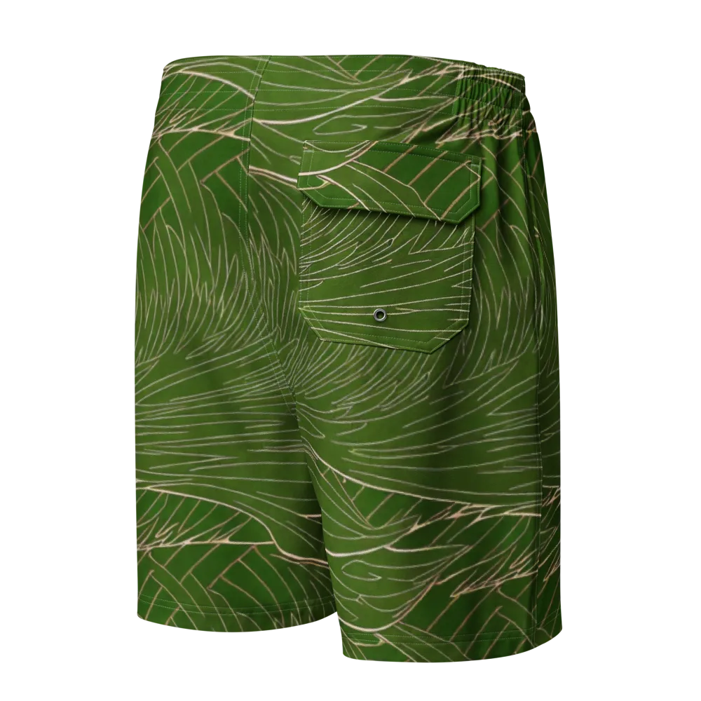 Jade Featherflow on Men's Board Shorts — Back