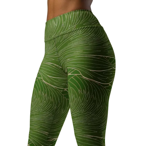 Jade Featherflow on a Yoga Leggings