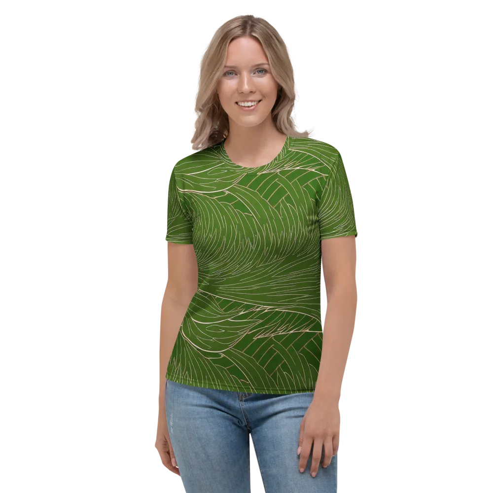 Jade Featherflow on Women's Crew Neck T-Shirt — Front