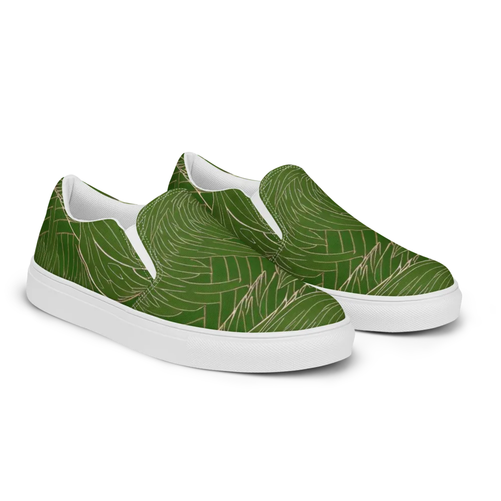 Jade Featherflow on Men's Slip-On Canvas Shoes — Right Front