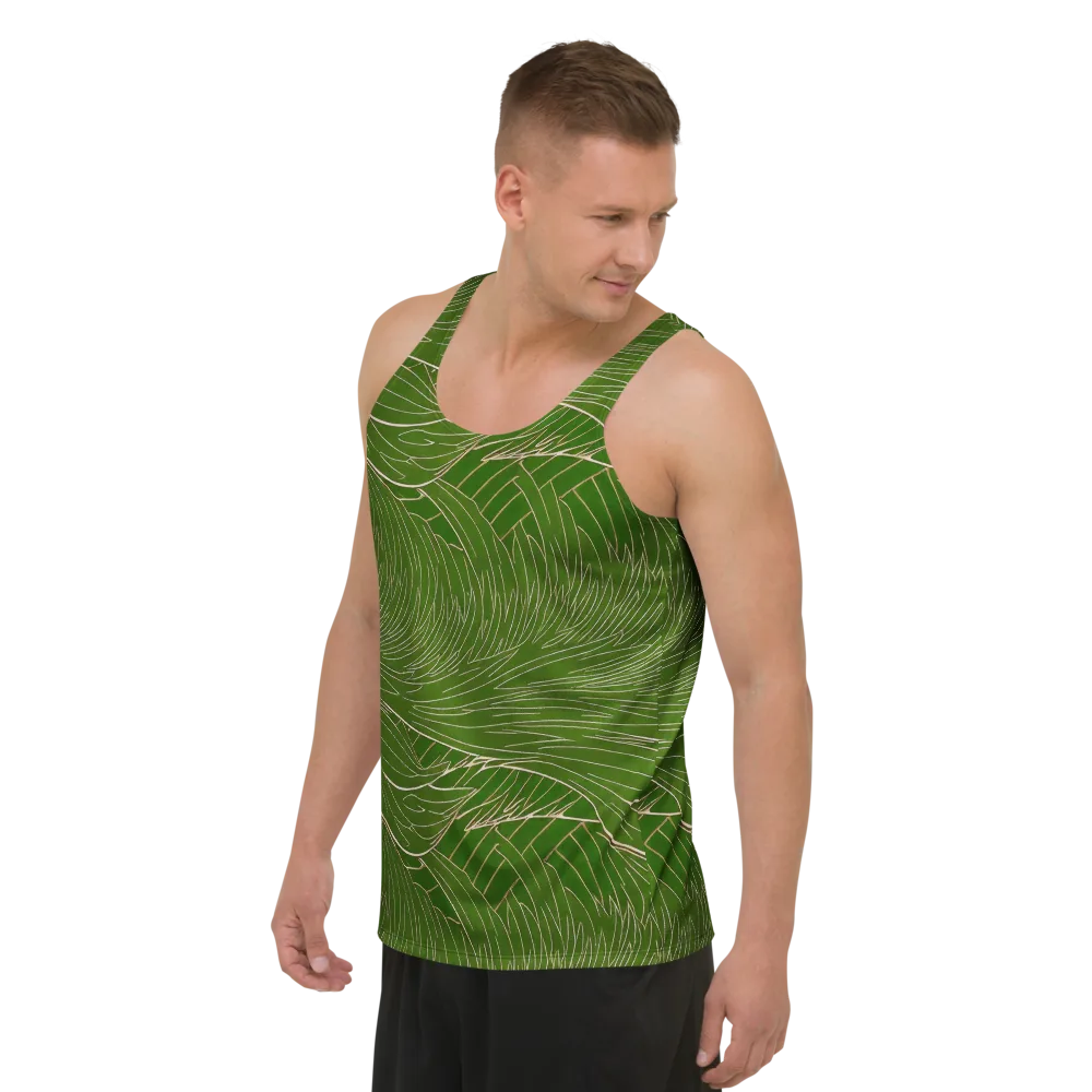 Jade Featherflow on Men's Tank Top — Left Front