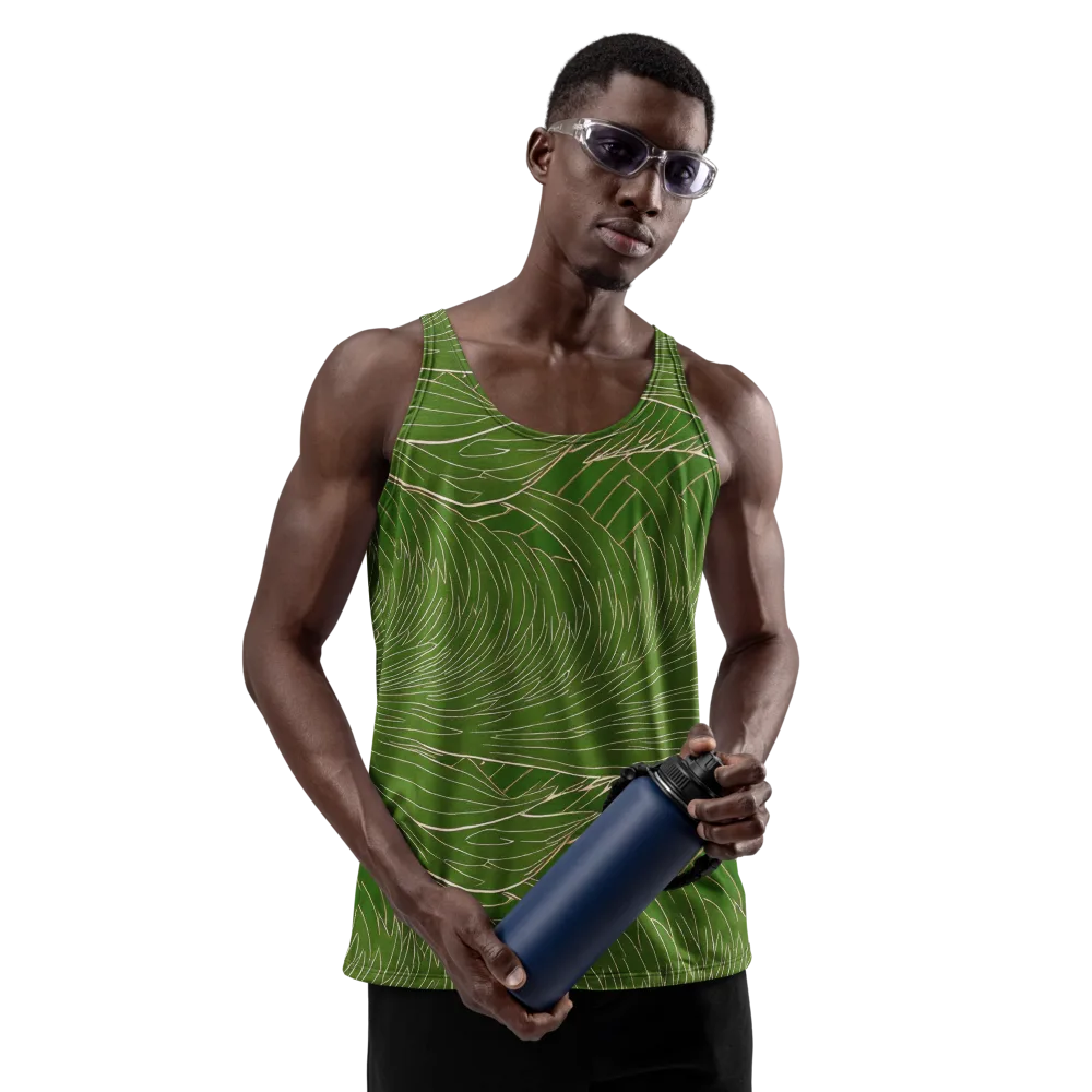 Jade Featherflow on Men's Tank Top — Front