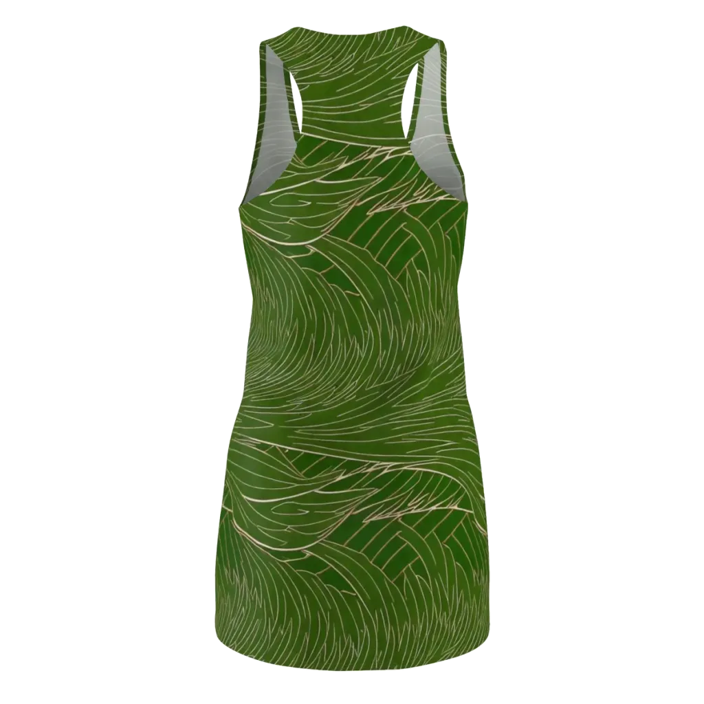 Jade Featherflow on Racerback Dress — Back